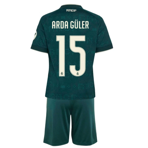 Dječji Dresovi Real Madrid Arda Guler 15 Gostujući 26/27 Dječji Dresovi Real Madrid Arda Guler 15 Gostujući 26/27