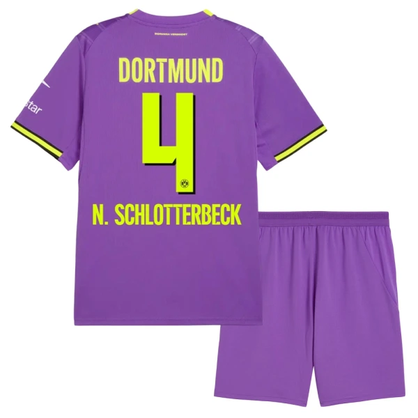 Dječji Dresovi Borussia Dortmund N. Schlotterbeck 4 Treći 26/27 Dječji Dresovi Borussia Dortmund N. Schlotterbeck 4 Treći 26/27