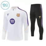 Dječji Komplet Trenirke za Treniranje Barcelona Četvrt-Zip 26/27 Bijela