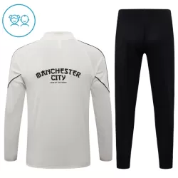 Dječji Komplet Trenirke za Treniranje Manchester City Četvrt-Zip 26/27 Sivo
