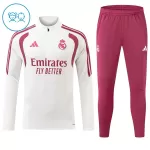 Dječji Komplet Trenirke za Treniranje Real Madrid Četvrt-Zip 26/27 Bijela
