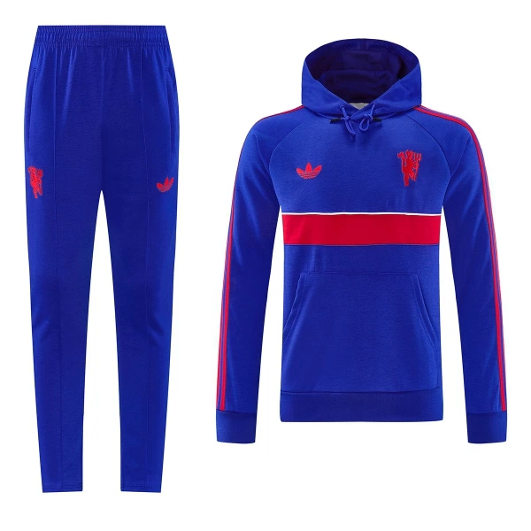 Komplet Trenirke za Treniranje Manchester United Hoodie 26/27 Plava Komplet Trenirke za Treniranje Manchester United Hoodie 26/27 Plava