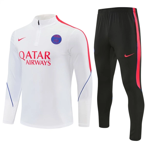 Komplet Trenirke za Treniranje Paris Saint-Germain Četvrt-Zip 26/27 Bijela Komplet Trenirke za Treniranje Paris Saint-Germain Četvrt-Zip 26/27 Bijela