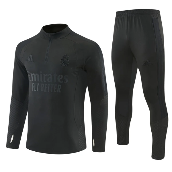 Komplet Trenirke za Treniranje Real Madrid Četvrt-Zip 26/27 Crna Komplet Trenirke za Treniranje Real Madrid Četvrt-Zip 26/27 Crna