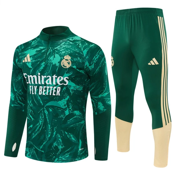 Komplet Trenirke za Treniranje Real Madrid Četvrt-Zip 26/27 Zelena Komplet Trenirke za Treniranje Real Madrid Četvrt-Zip 26/27 Zelena